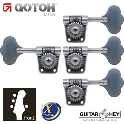 NEW Gotoh GB528 Res-O-Lite Vintage Style Bass L3+R1 Set 3x1 - ANTIQUE X-CHROME image 1