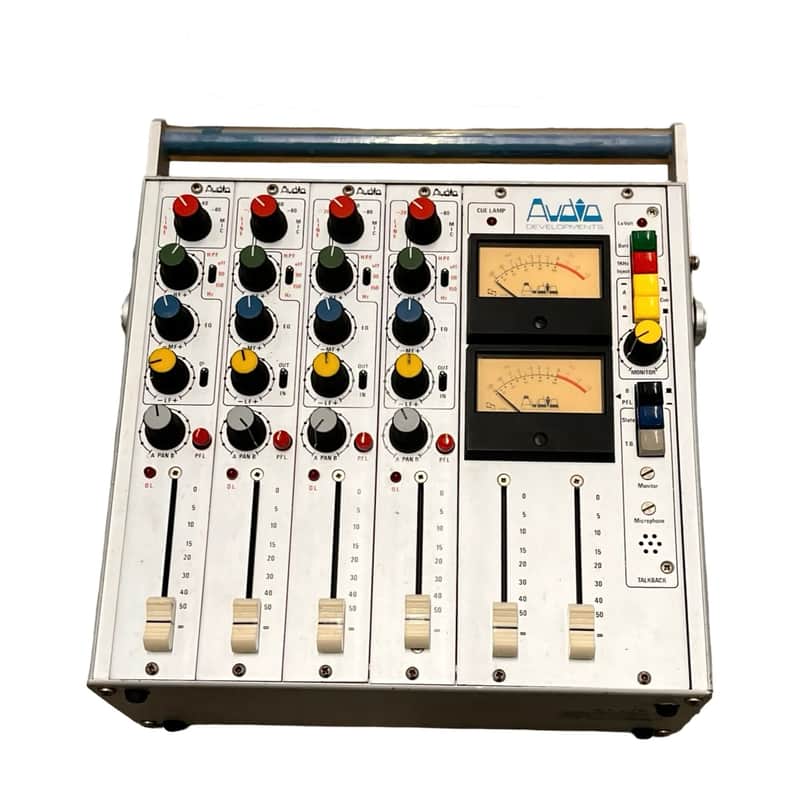 Audio Developments AD145 PICO 4-CHANNEL ANALOG MIXER 1970s - Silver Blue image 1