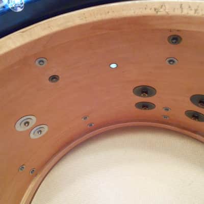 Ludwig, Blaemere Fiberglass, Custom 1969 Blue Sparkle, Beige image 5