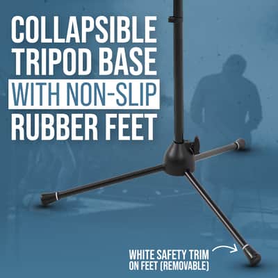 B-Stock Shure by Gator Deluxe Tripod Mic Stand with Pistol Grip One-Handed Clutch; (SH-TRIPODSTANDDX) image 4