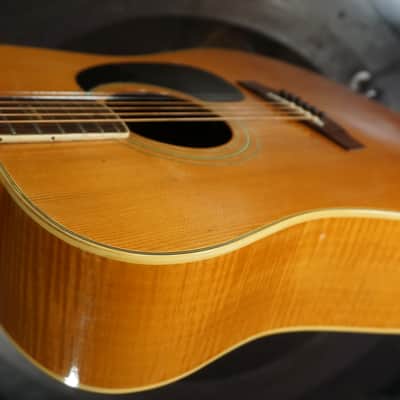 Granada Tiger Maple Back & Side Acoustic Guitar Japan w/ Gig Bag image 14
