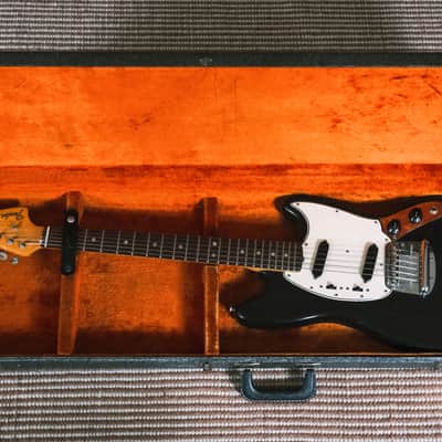 1965 Fender Mustang Black Refin + Upgrades and HSC image 7