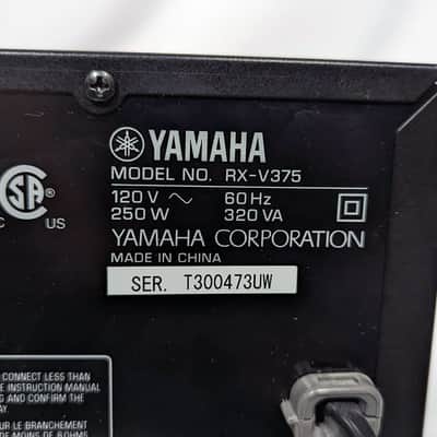 Yamaha RX-V375 5.1 Natural Sound HDMI AV Home Theater Stereo Receiver image 10