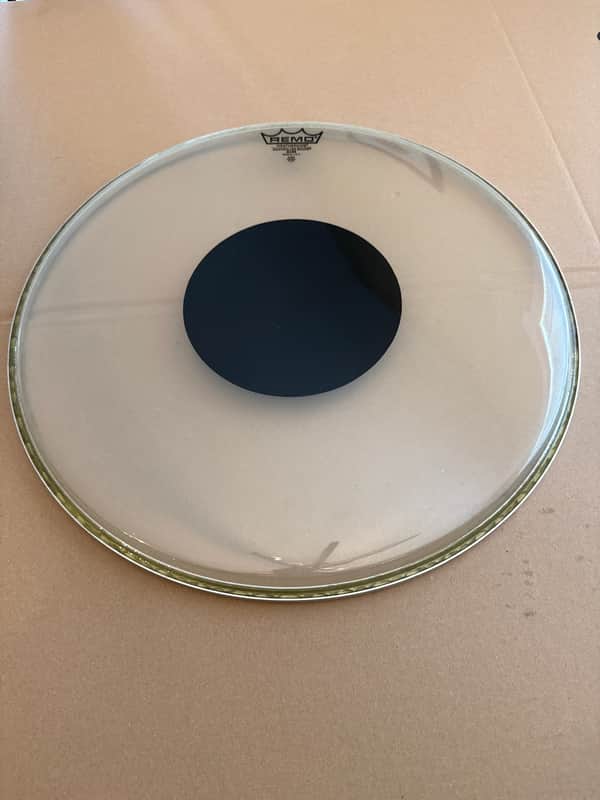 Remo CS-1320-10 Controlled Sound Top Black Dot Drum Head 20" - Pair image 1