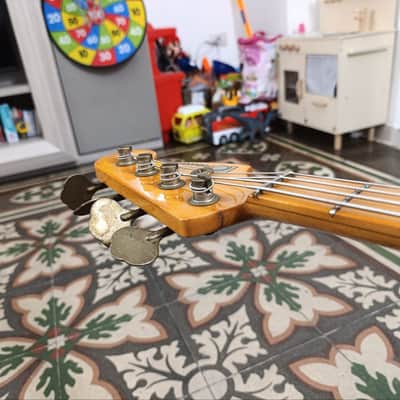 Fernandes FPM Stone Logo 70 Neck through precision style 1979-1982 - Cherryburst - Made in Japan image 10