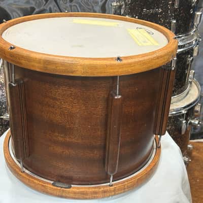 Ludwig 12" deep X 15" head Victory Marching Snare Drum (TL-2246) early 40's - Mahogany image 4