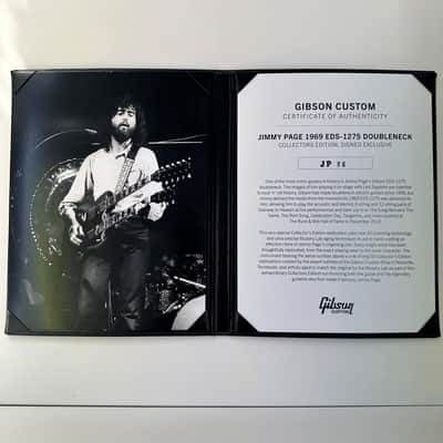 Gibson Custom Jimmy Page 1969 EDS-1275 Doubleneck Collector’s Edition Aged, Played & Signed - Cherry image 14