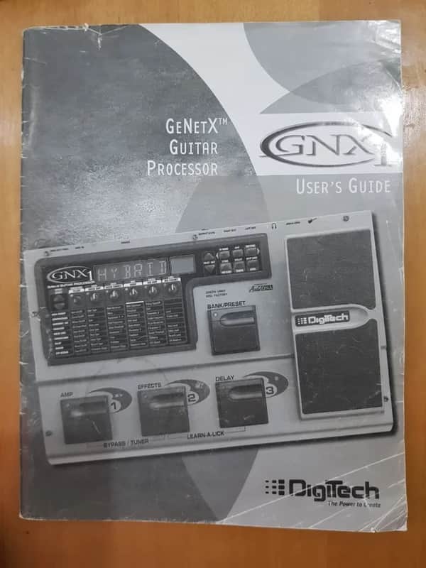Original Digitech GNX1 Owner's Manual + Warranty Card - Case Candy image 1