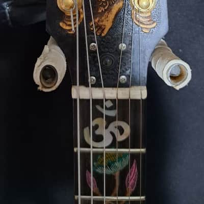 Blueberry Handmade Electric Guitar Ganesh Motif image 3