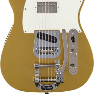 Classic Vibe™ Custom Telecaster® SH with Bigsby, Parchment Pickguard, Aztec Gold image 3
