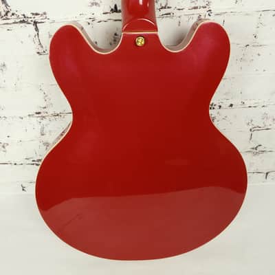 Ventura V32 "335" Style Red Mist Semi-Hollow Electric Guitar in Mint Condition image 8