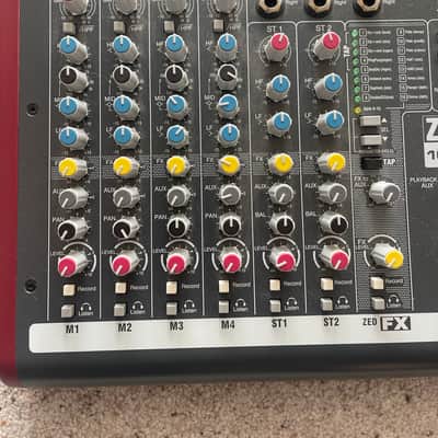 Allen & Heath ZED-10FX 10-Channel Mixer with Effects 2010 - Present - Black/Red image 2