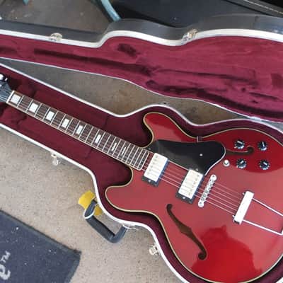 Crest 335 Style Semi-Hollow Electric Guitar 1970's - Cherry Red image 8