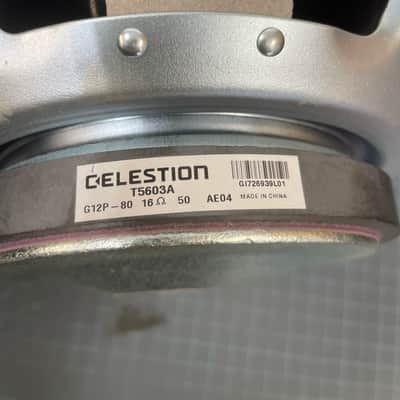 Celestion G12P-80 12" 80-Watt 16ohm Guitar Amp Speaker 2020s - Silver image 3