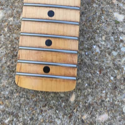 Vintage Style WD licensed Fender Stratocaster Neck Strat Maple Amber Old Relic image 8