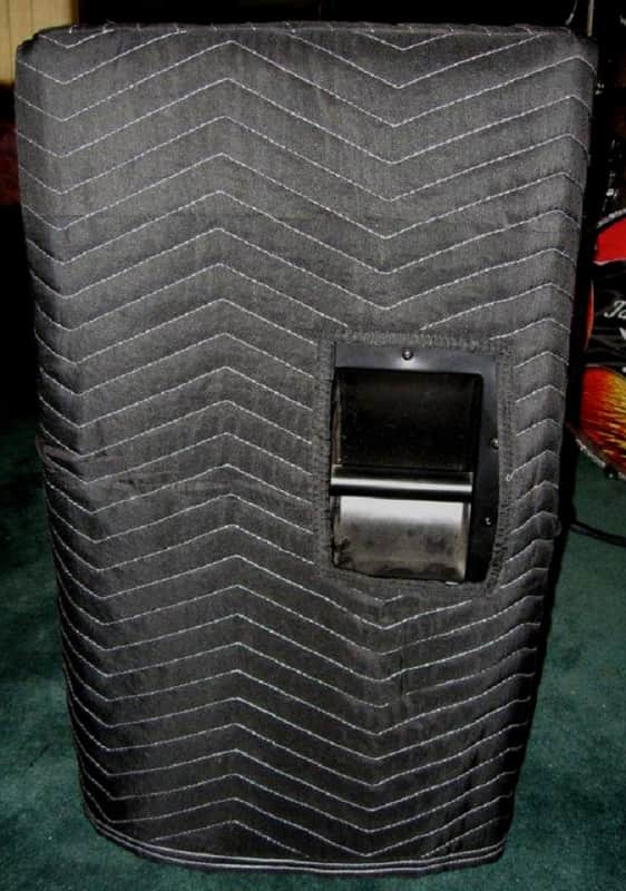 Yorkville YX15P Cover SINGLE - Black With White Topstitching image 1