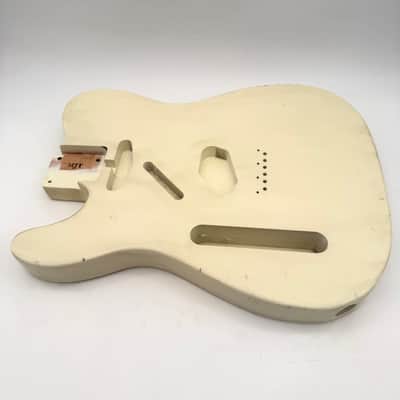 MJT Telecaster Body Lefty Relic Alder Nitro Vintage White Light mjt6672 image 2