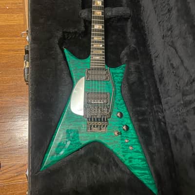 Carvin X220 USA 1992 - Green Flame Top image 1