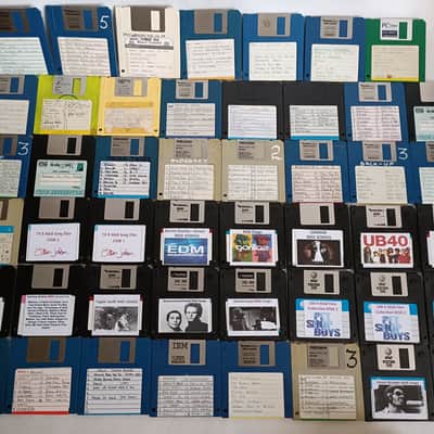 Midi Song Diskettes - Retro Midi Songs Files Floppy Disk - Large Collection image 1