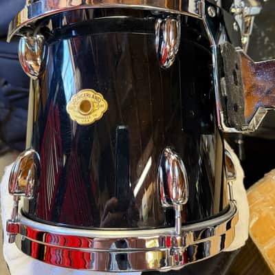 Slingerland Nashville Studio king 90s Gloss black wrap 10x10 tom Nice Cond! image 7