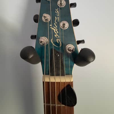 Godin LGX 2000’s - Transparent Blue Flame image 2