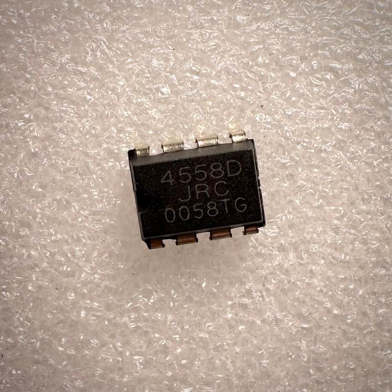 Japan Radio Company JRC 4558D Chip with Chip Socket - Ibanez Tube Screamer Chip image 1
