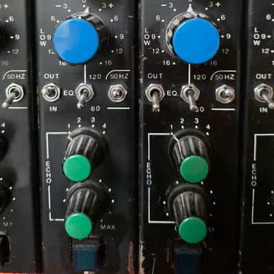 Trident Studios B Range EX Queen, Elton John, David Bowie Channel Strip Mic-Pre EQ Preamp Discreet Class A Rack Bucket built by POM Fairchild for Jimmy Hogarth Vintage 70s British UK London Neve Sound image 17