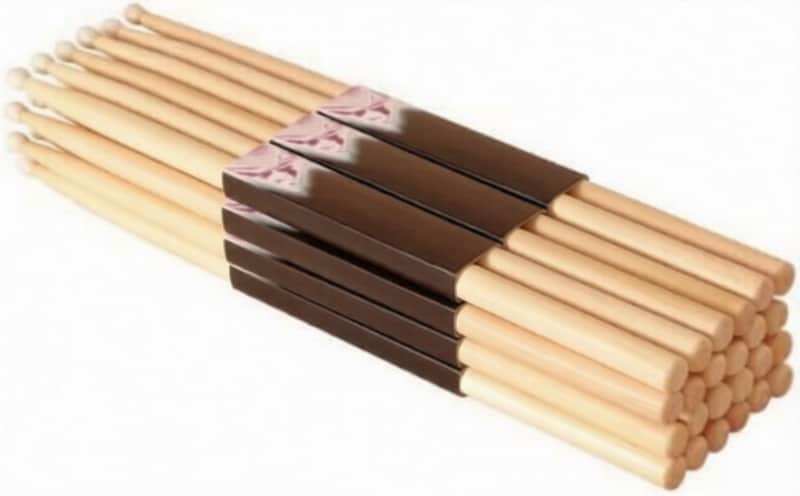 Hickory 7A Nylon Tip Drumsticks, 12 Pairs image 1