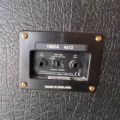Marshall 1960A Lead 300-Watt 4x12" Angled Guitar Speaker Cabinet 1998 - Present - Black image 4