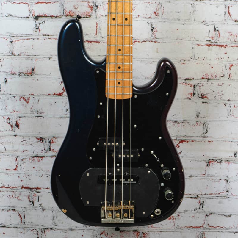 Parts Bass - P Style Electric Bass - Burgandy Fade - 83 Precision Bass Neck - w/HSC - x7839 - USED image 1