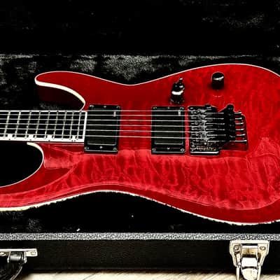 ESP Horizon FR-II Trans-Red Quilted Maple Top image 9