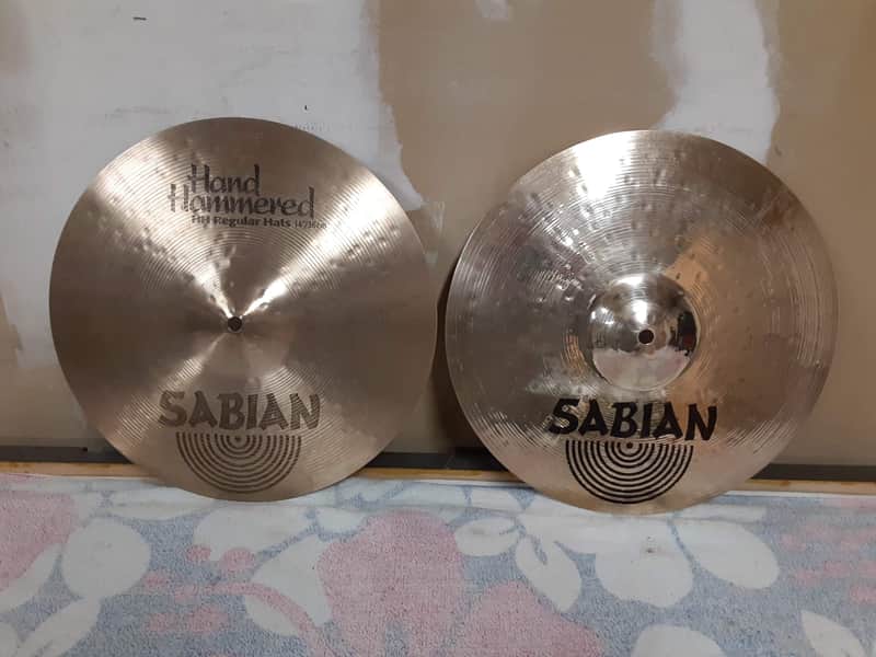 Sabian 14" Hand Hammered Regular hi-hats Bild 1