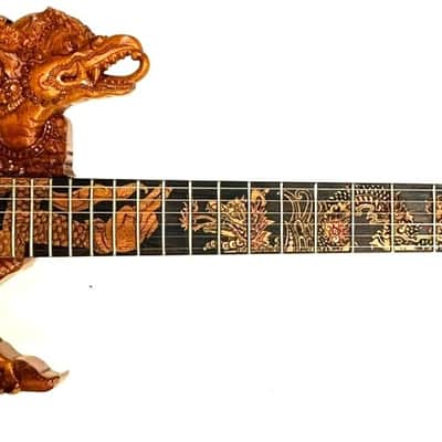 Electric Guitar Handmade by Blueberry Garuda Vishnu Balinese Motif with Seymour Duncan Pickups image 8