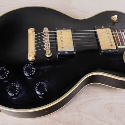 Orville LPC-75 Les Paul Custom MIJ 1990 Ebony Made in Japan w/ Bag image 6