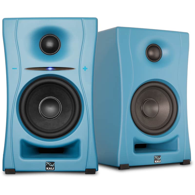 KALI AUDIO LP-UNF-B 4” Ultra Nearfield Powered Monitor System w/Bluetooth - Boundary Compensation EQ Settings - for Mixing, Recording, Audio Production - USB-C, TRS, RCA Inputs Blue (Pair) image 1