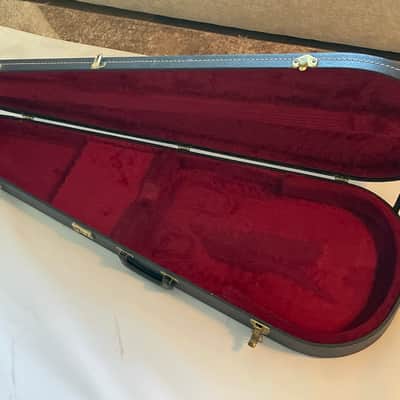 1980's Kramer USA Violin Teardrop Black Tolex Hardshell Electric Guitar Case image 19