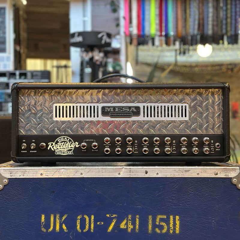 Mesa Boogie Dual Rectifier Solo Head 3-Channel 100W Amp - Chrome Panel image 1