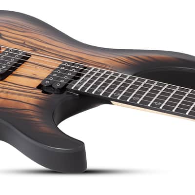 Schecter C-1 Pale Moon Natural Satin with Black Burst image 4