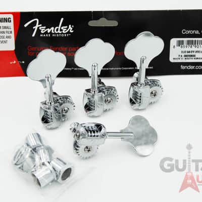 Genuine Fender Fluted American Deluxe P/Jazz Bass F Logo Tuners 099-2006-000