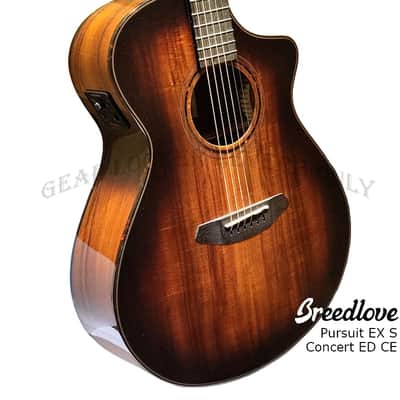 Breedlove Pursuit Exotic S Concert Edgeburst CE Solid Koa guitar image 2