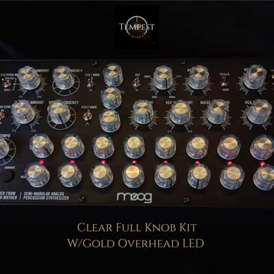 33-Piece Moog-Inspired Aftermarket DFAM Full Knob Kit New Production - Clear/Aluminum image 6