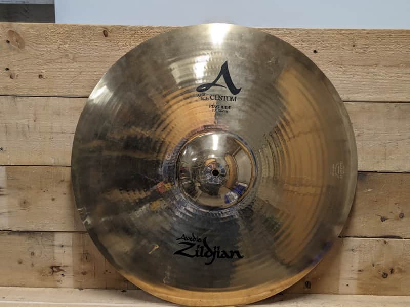 Zildjian 22" A Custom Ping Ride Cymbal 1991 - Present - Brilliant image 1