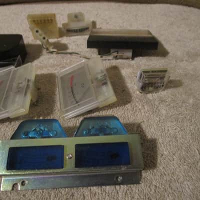lot of 9 vintage Various VU meters parts image 4