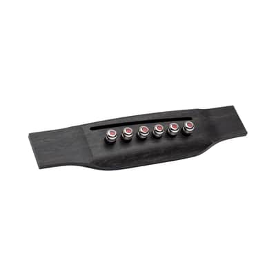 Martin Liquid Metal Bridge Pin Set - Chrome with Red image 4