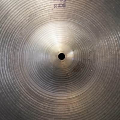 Zildjian VINTAGE 70s A Zildjian Ping Ride 20 [2762g] image 6