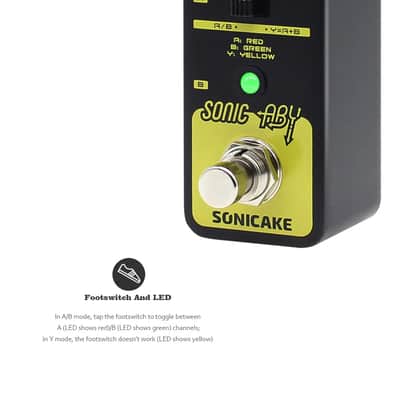 SONICAKE Sonic ABY True Byapss AB Box Line Selector Effects Pedal,price include the import duty to US buyer image 3