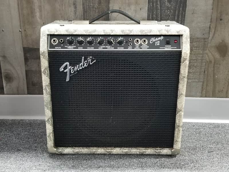 1987 Fender Champ 12 Tube Combo Amp - Snakeskin Tolex image 1