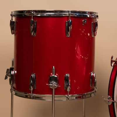 1980s Premier Soundwave Polychromatic Red Drum Set image 4