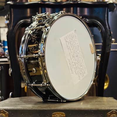 Walfredo Reyes Jr Collection Eccentric Systems 5x14 Black Nickel over Brass Snare Drum - Black Nickel Over Brass image 5