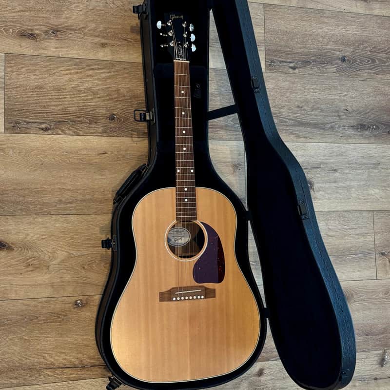 Gibson J-45 Studio Walnut Acoustic-Electric Guitar (2024) - Natural (with Gibson Hardshell Case)